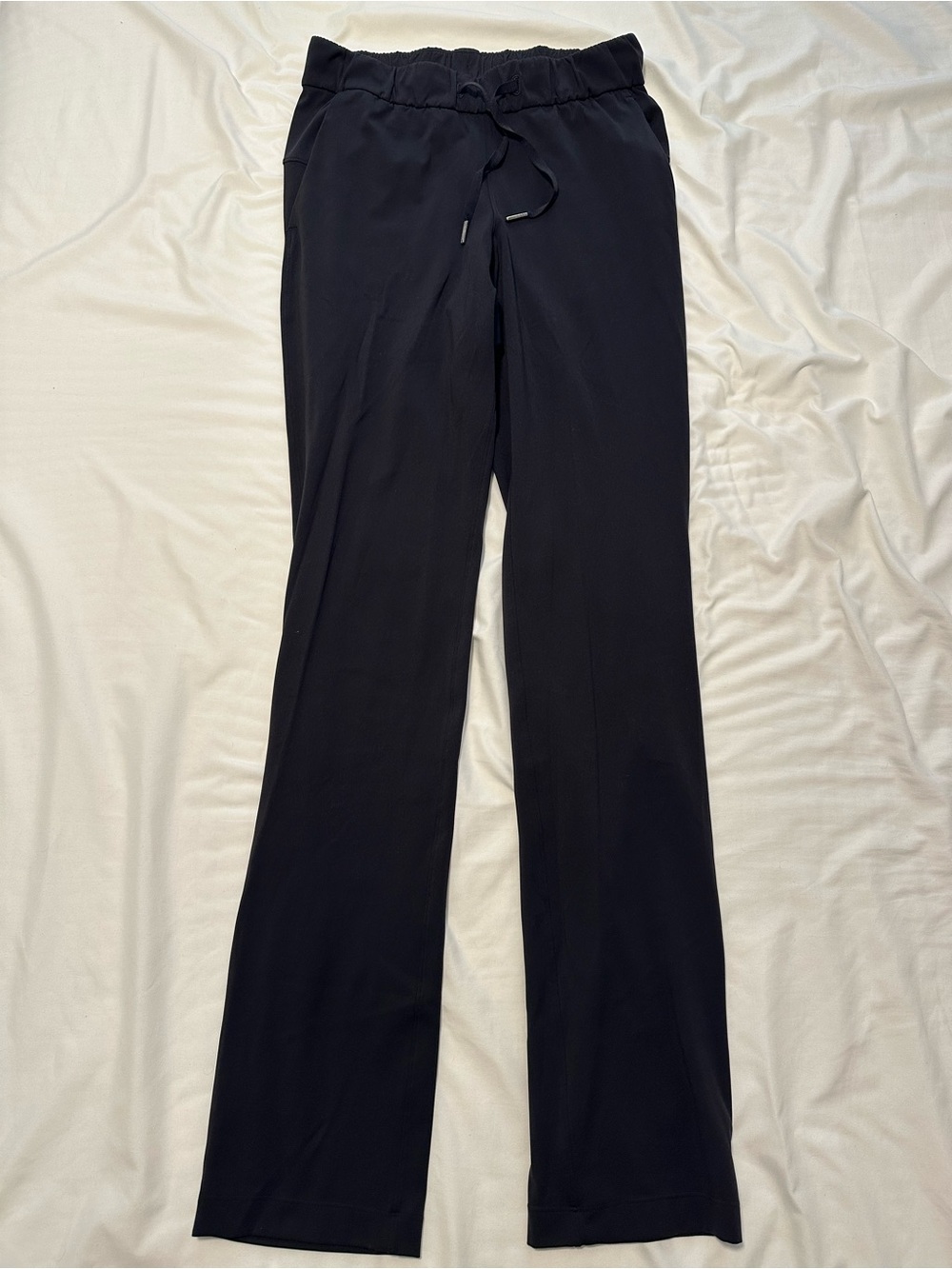 Lululemon On The Fly Black Drawstring Pants Size 4 Tall